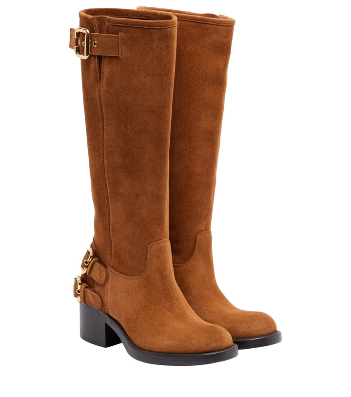 Photo: Chloé Dakota suede biker boots