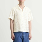 Wax London Men's Curzon Jacquard Vacation Shirt in Ecru