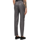 Saint Laurent Grey Flamme Shantung Trousers