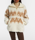 Varley Hendrik jacquard teddy jacket