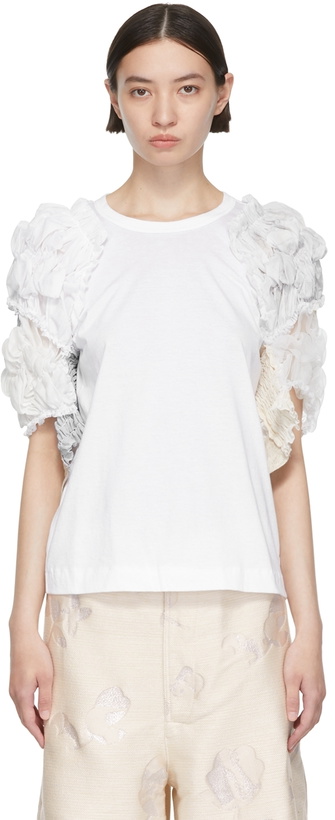 Photo: Tricot Comme des Garçons White Cotton T-Shirt