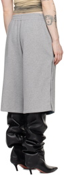Y/Project Gray Snap Off Shorts