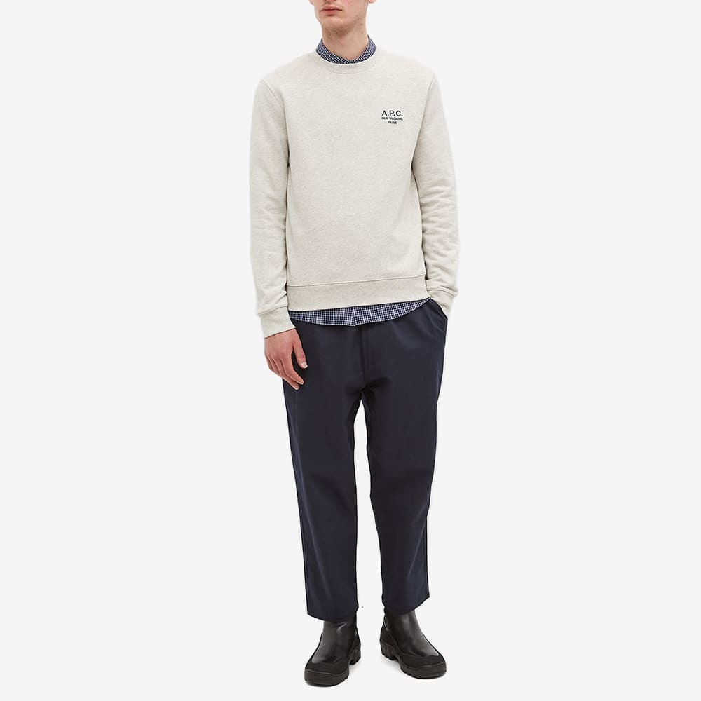 Boxy Micro Logo sweatshirt Black/White | A.P.C.