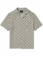 Portuguese Flannel - Net Camp-Collar Crochet-Knit Cotton-Blend Shirt - Neutrals