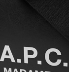 A.P.C. - Eddy Logo-Print Faux Leather Tote Bag - Men - Black