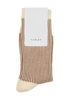 Varley Ormand Striped Knit Socks Brown