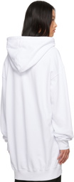 Ann Demeulemeester White Annemarie Hoodie