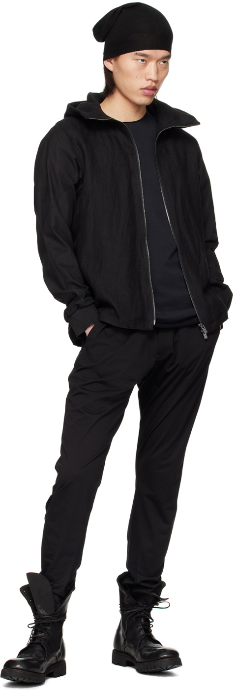 DEVOA Black Slim Trousers