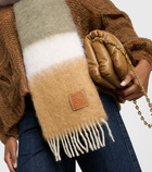 Loewe Striped mohair and wool scarf