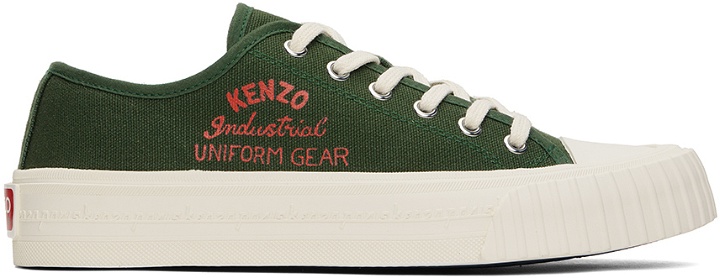 Photo: Kenzo Green Kenzo Paris Foxy Low-Top Sneakers