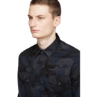 Valentino Navy Camo Shirt