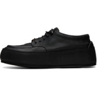 Marsèll Black Cassapana Pebbled Leather Sneakers