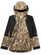 THE NORTH FACE - 1994 Retro Mountain Light Camouflage-Print FUTURELIGHT Hooded Jacket - Brown