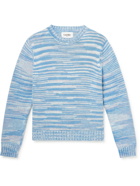 Corridor - Space-Dyed Cotton Sweater - Blue
