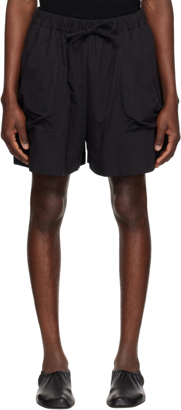 Photo: Simone Rocha Black Cargo Pocket Shorts