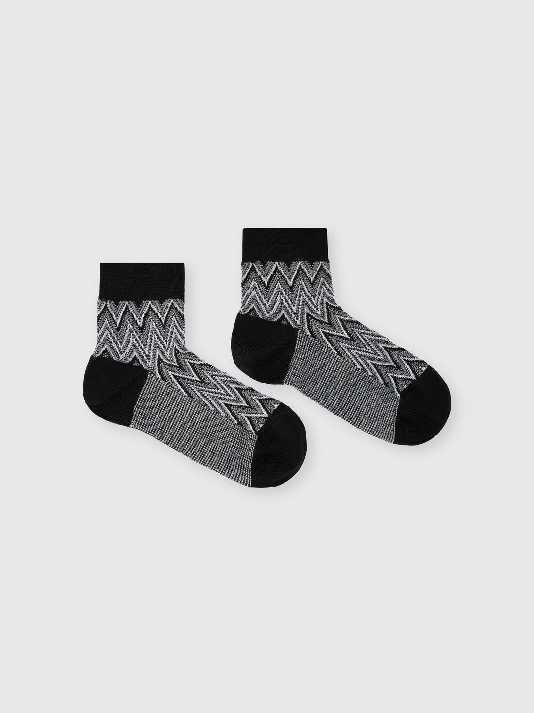 Missoni - Lamé cotton-blend ankle socks, Women, Multicoloured