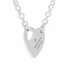 Gucci Women's Trademark Heart Necklace in Silver 