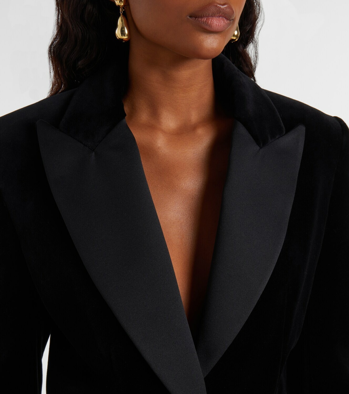Costarellos Cotton velvet blazer