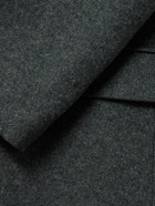 Mr P. - Shell-Trimmed Flannel Blazer - Black