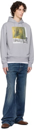 Jean Paul Gaultier SSENSE Exclusive Gray Cotton Printed Water Hoodie