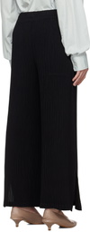 ISSEY MIYAKE Black Hatching Bottoms Trousers
