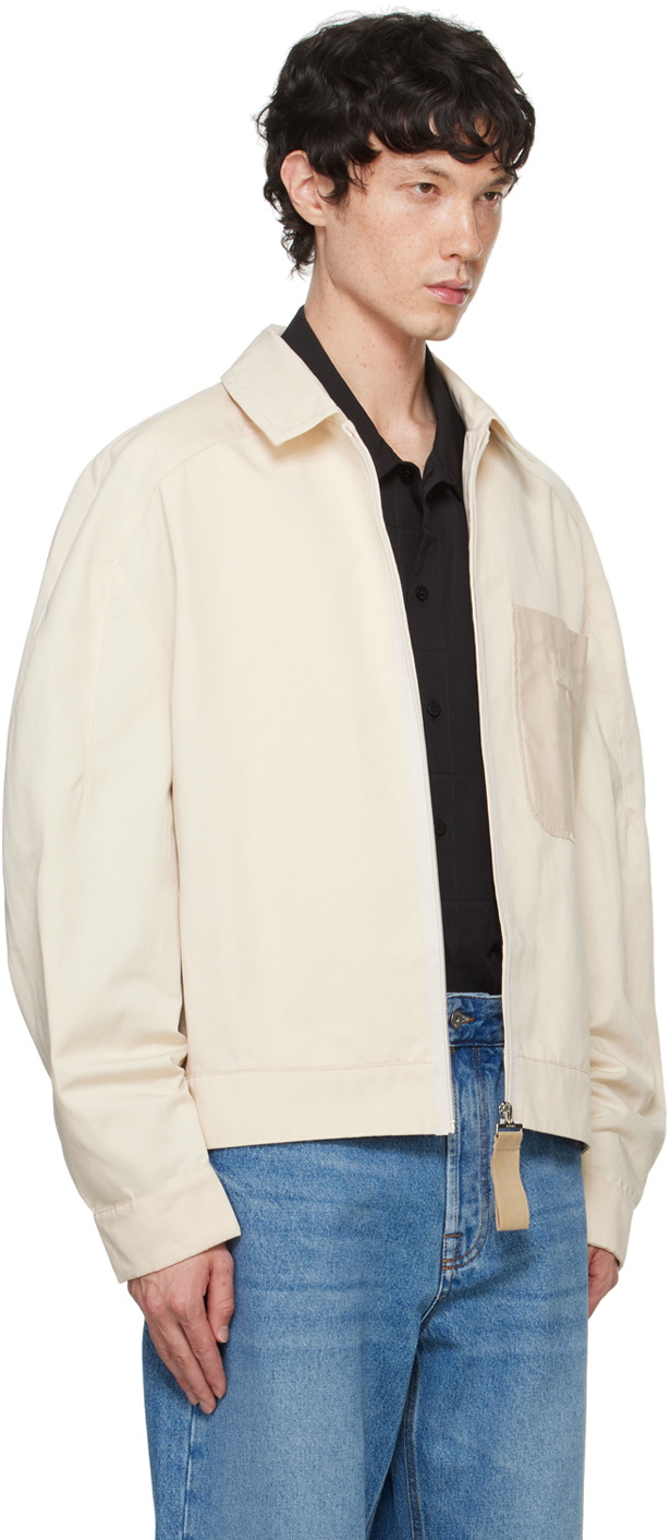 JACQUEMUS Beige Les Classiques 'Le blouson Linu' Jacket JACQUEMUS Beige Les Classiques 'Le blouson Linu' Jacket