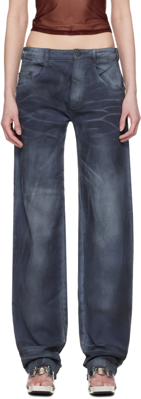 Photo: Mowalola Black MISS SIXTY Edition Air Spray Straight Leg Jeans
