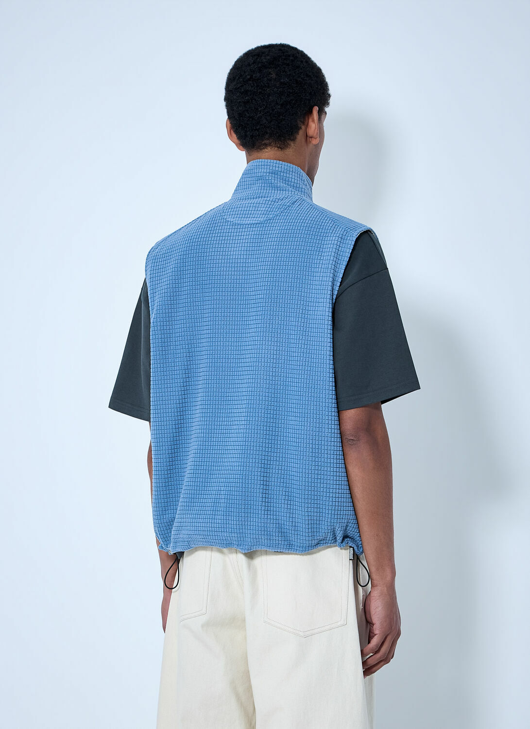 Metalwood Quilted Zip-Up Vest