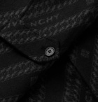 GIVENCHY - Reversible Logo-Jacquard Wool, Silk and Cashmere-Blend Coat - Black