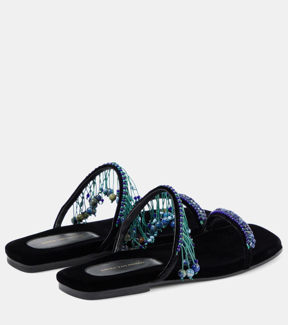 Dries Van Noten Embellished PVC slides