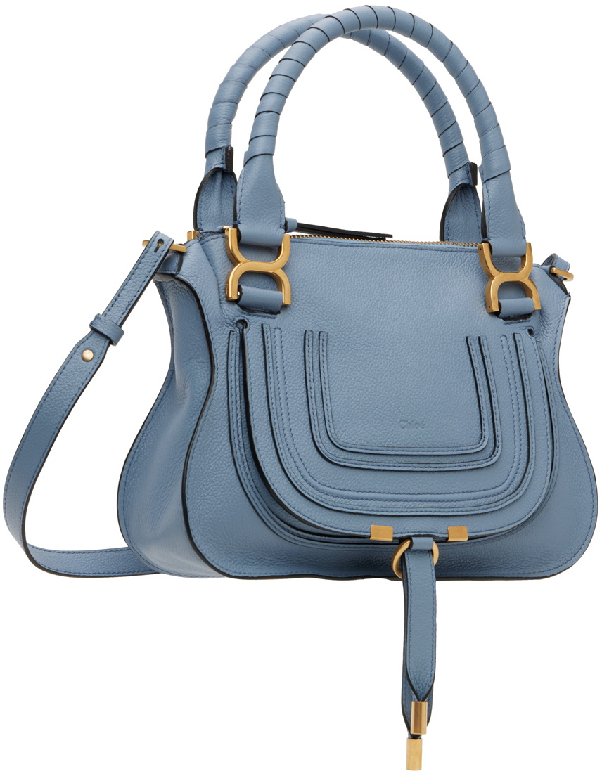 Chloé Blue Small Marcie Double Carry Bag Chloe