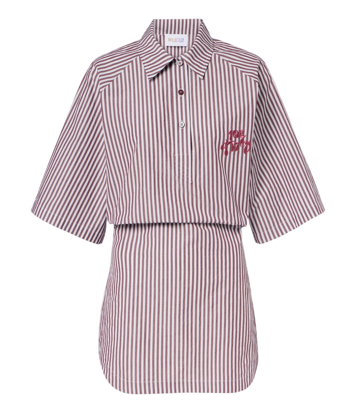 Photo: The Attico Striped cotton polo dress