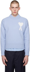 AMI Paris Blue Ami de Cœur Sweater