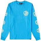 By Parra Men's Long Sleeve Circle Tweak Logo T-Shirt in Greek Blue
