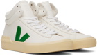 VEJA White & Green Minotaur High Sneakers