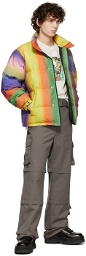 AGR Multicolor Gradient Puffer Jacket