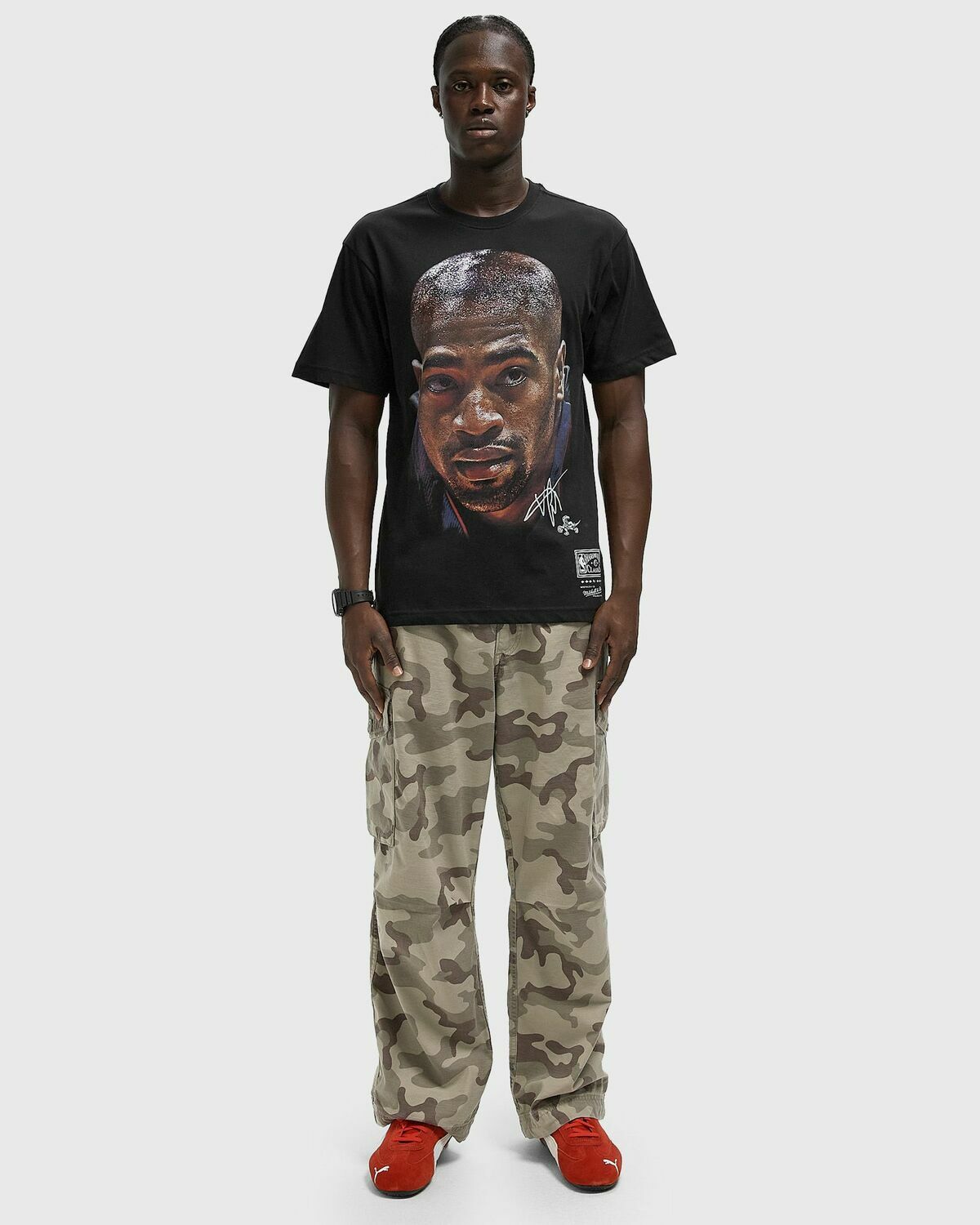 Mitchell & Ness NBA PLAYER BIG FACE TEE TORONTO RAPTORS VINCE CARTER Black Mens Shortsleefe