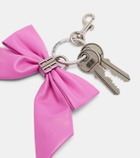 Balenciaga BB bow-detail leather keychain