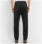 KAPITAL - Slim-Fit Embroidered Velvet-Trimmed Tech-Jersey Sweatpants - Men - Black