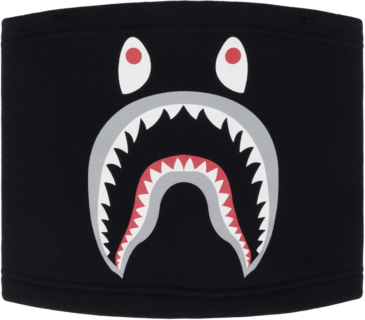 BAPE Black Shark Motif Neck Warmer A Bathing Ape