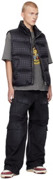 AMIRI Black MA Quad Jacquard Down Vest