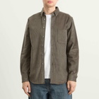 Portuguese Flannel Men's Lobo Button Down Corduroy Shirt in Grey