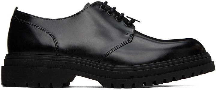 Photo: Fred Perry Black Lace-Up Derbys