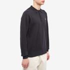 Fred Perry Authentic Men's Long Sleeve Knit Polo Shirt in Black