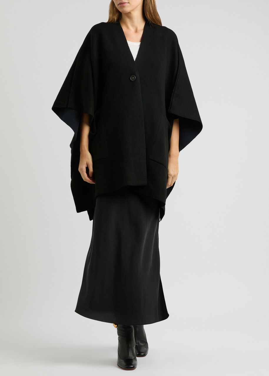 Vince Wool-blend Cape - Black - One Size
