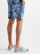 Onia - Tie-Dyed Cotton-Jersey Shorts - Blue