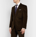 Kingsman - Brown Slim-Fit Cotton-Blend Corduroy Suit Jacket - Brown