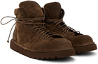 Marsèll Brown Suede Lace-Up Boots