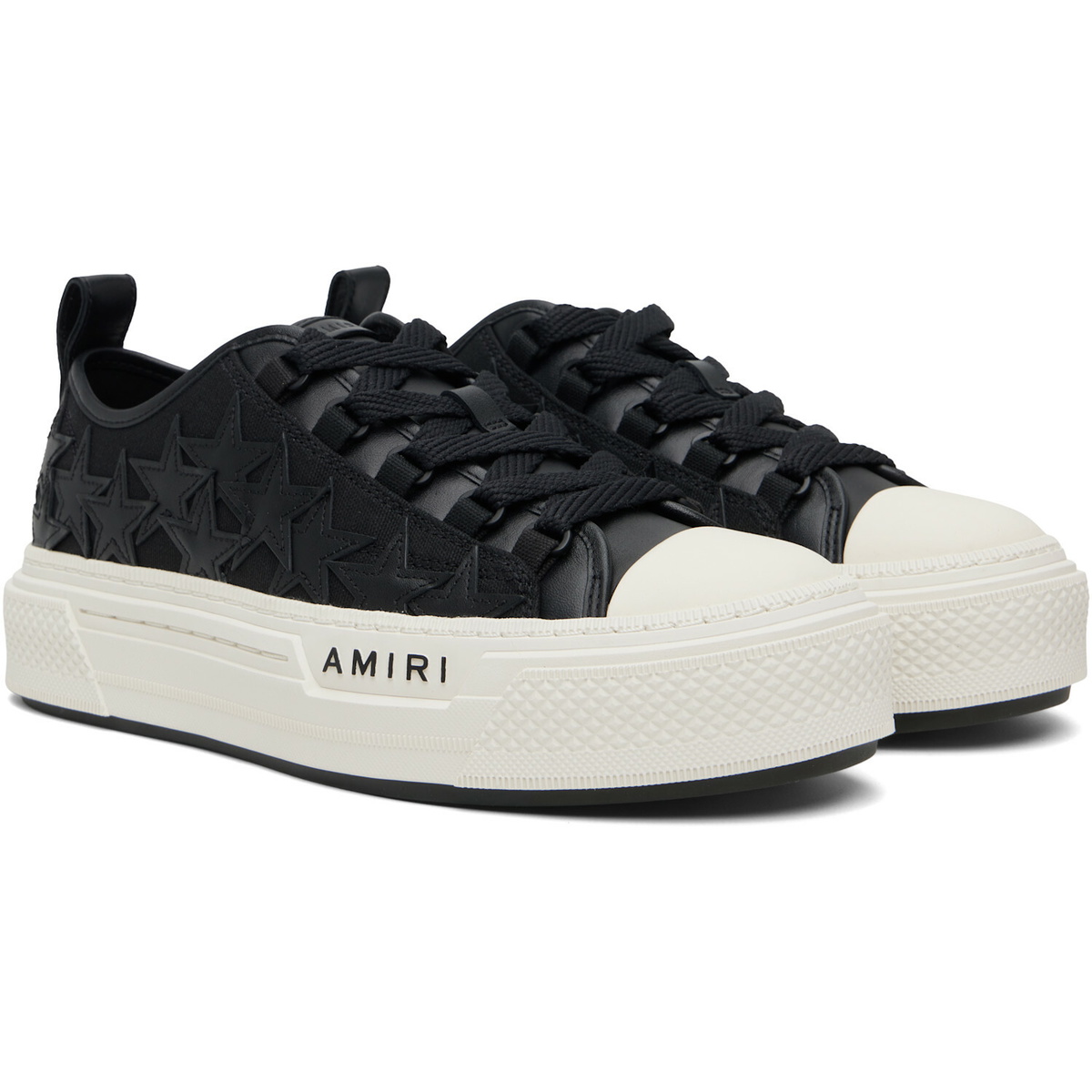 AMIRI Black Stars Court Low Sneakers