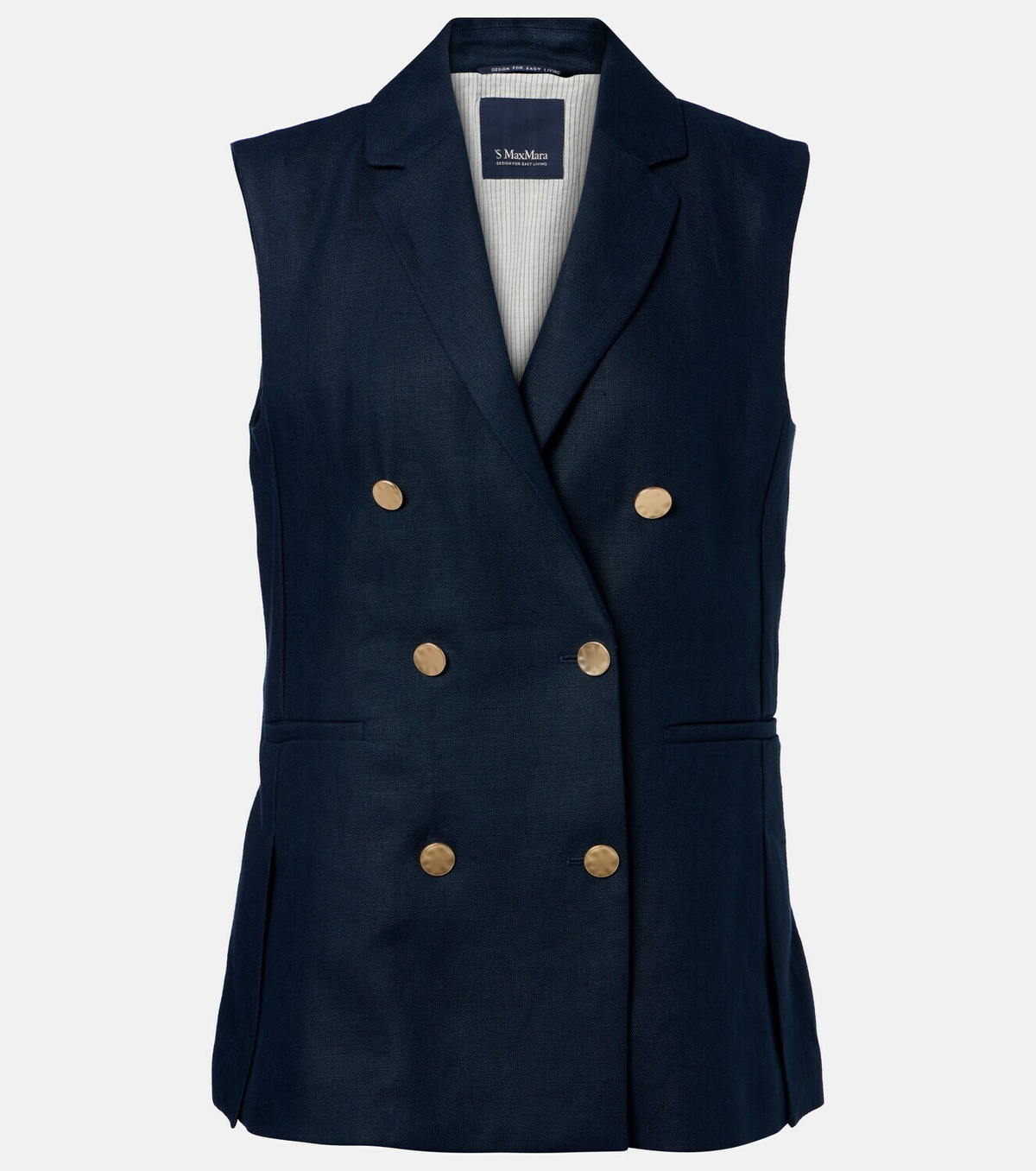 'S Max Mara Bird linen vest